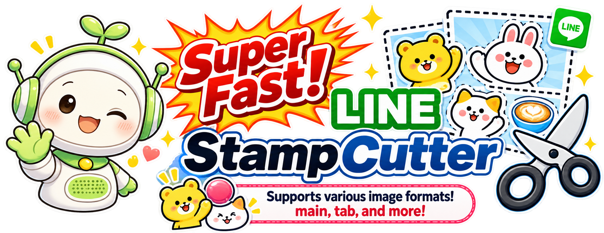 AI Sticker Crop & Sheet Splitter for LINE, WhatsApp & Telegram